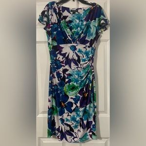 Lauren Ralph Lauren faux wrap sheath dress